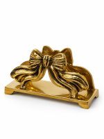 Bronz Kurdele Detaylı Peçetelik 7 x 13 cm