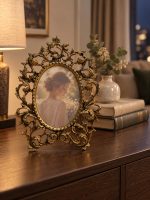 Bronz Oval Fotoğraf Çerçevesi - Görsel 3