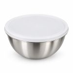 Schüssel Kapaklı Çelik Karıştırma Kabı 24 cm - Görsel 2