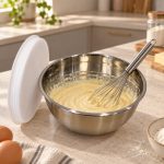 Schüssel Kapaklı Çelik Karıştırma Kabı 24 cm - Görsel 4