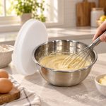 Schüssel Kapaklı Çelik Karıştırma Kabı 20 cm - Görsel 4