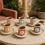 Easy Life Jardins D'orient 6'lı Porselen Kahve Fincan Seti 100 ml