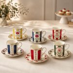 Easy Life Flowery 6'lı Porselen Kahve Fincan Seti 100 ml