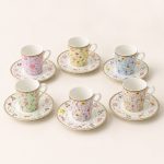 Easy Life Meadow Flowers 6'lı Porselen Kahve Fincan Seti - 100 ml - Görsel 3