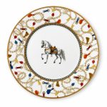 Porselen Pasta Tabağı Cheval / Yuvarlak - Görsel 4