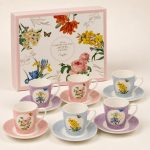Easy Life Royal Blossom 6'lı Porselen Kahve Fincan Seti 100 ml - Görsel 4