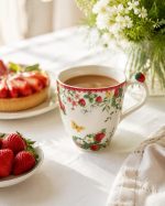 Jardin Des Fraises Porselen Kupa 350 ml