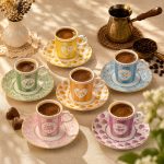 Easy Life 6'lı Porselen Kahve Fincan Seti 100 ml - Görsel 5