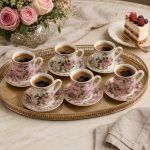 Easy Life Chant Des Roses 6'lı Porselen Kahve Fincan Seti 100 ml - Görsel 3