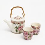 Chant Des Roses Porselen Çaydanlık ve 2'li Fincan Seti 600 ml
