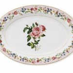 Chant Des Roses Porselen Oval Sunumluk 35 x 23,5 cm