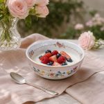 EASY LIFE Chant Des Roses Porselen Kase - 12 cm - Görsel 2