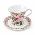 Easy Life Chant Des Roses Porselen Fincan ve Tabak Seti 200 ml