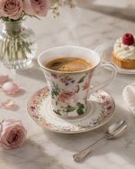 Easy Life Chant Des Roses Porselen Fincan ve Tabak Seti 200 ml - Görsel 4