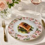 Chant Des Roses Porselen Yemek Tabağı 21,5 cm - Görsel 4