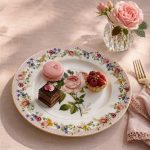 Chant Des Roses Porselen Pasta Tabağı 19 cm