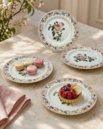 Chant Des Roses 4'lü Porselen Pasta Tabağı 19 cm - Görsel 2