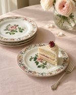Chant Des Roses 4'lü Porselen Pasta Tabağı 19 cm - Görsel 3