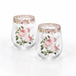 Chant Des Roses 2'li Cam Bardak Seti 500 ml - Görsel 4