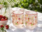 Jardin Des Fraises 2'li Cam Bardak Seti 500 ml - Görsel 4