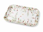 Jardin Des Fraises Melamin Kulplu Tepsi 47 x 33 cm - Görsel 2
