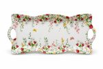 Jardin Des Fraises Melamin Kulplu Tepsi 42 x 20 cm - Görsel 4