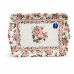 Chant Des Roses Melamin Kulplu Tepsi 53 x 38 cm - Görsel 4