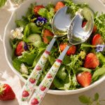 Jardin Des Fraises 2'li Porselen Saplı Salata Servis Takımı