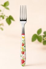 EASY LIFE Jardin Des Fraises Porselen Saplı Yemek Çatalı - Görsel 2