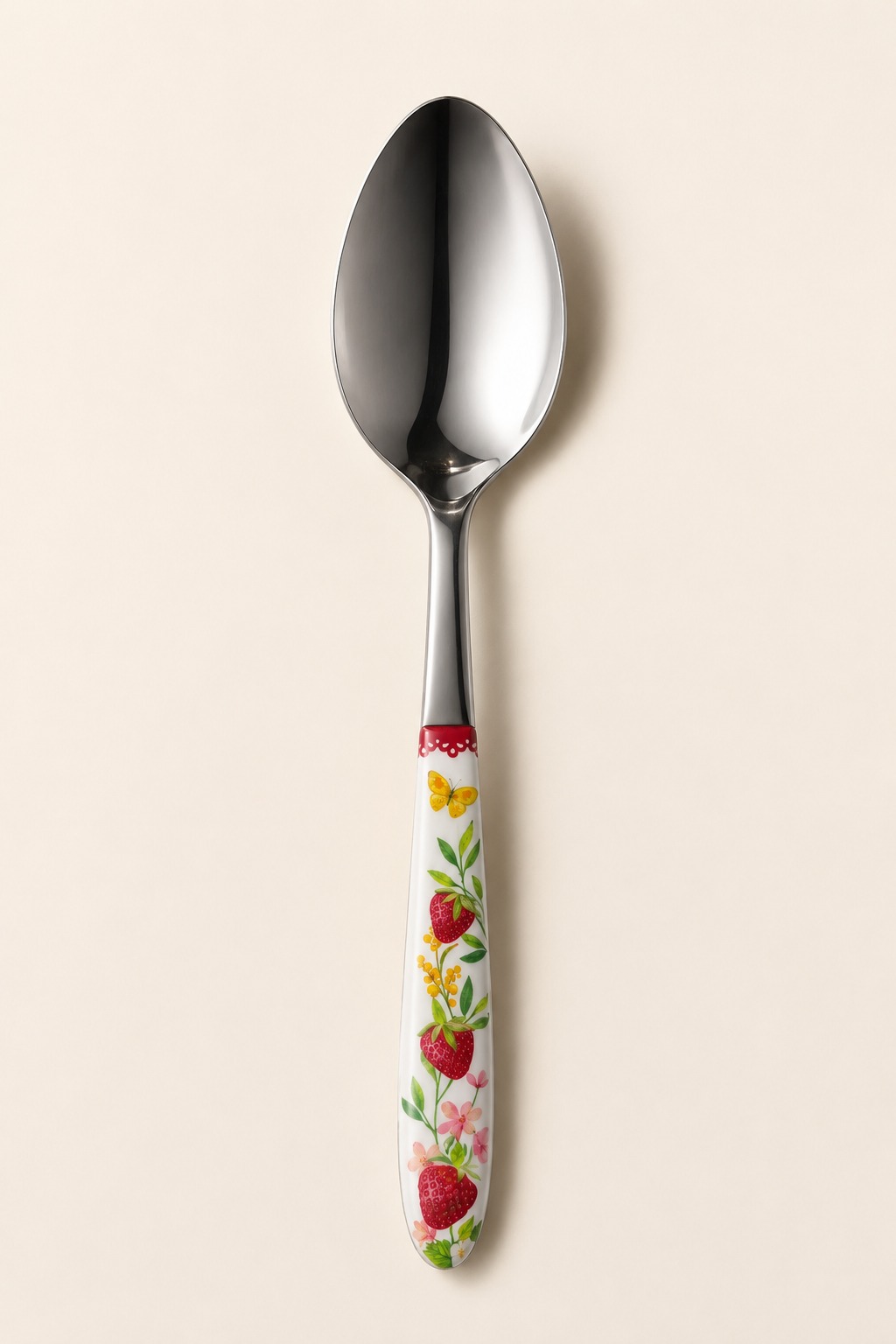 8001544181097_1.jpeg EASY LIFE Jardin Des Fraises Porselen Saplı Yemek Kaşığı - Görsel 1