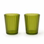 2'li Akrilik Bardak Seti 370 ml - Yeşil - Görsel 3