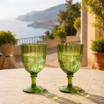 2'li Akrilik Kadeh Seti 460 ml - Yeşil - Görsel 2