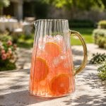 Akrilik Sürahi 2,5 L - Şeffaf Gold
