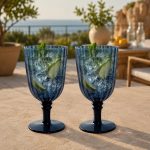 2'li Akrilik Kadeh Seti 460 ml - Mavi - Görsel 4