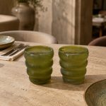 Samarcanda 2'li Yeşil Su Bardağı 360 ml (her bir bardak)