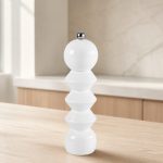 Samarcanda Ahşap Tuz Karabiber Değirmeni Beyaz 5,5 x 20 cm - Görsel 3