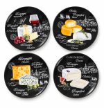 World Of Cheese 4'lü Porselen Peynir Tabağı Seti
