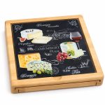 World Of Cheese Peynir Servis Tepsisi - 4 Bıçaklı - 25,5 x 25,5 cm