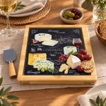 World Of Cheese Peynir Servis Tepsisi - 4 Bıçaklı - 25,5 x 25,5 cm - Görsel 3