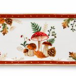 AUTUMN BREEZE Porselen Sunumluk - 35 × 15 cm