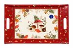 Kulplu Melamin Tepsi - 47 x 31 cm