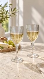 Modern Classic 2'li Cam Şarap Kadehi Seti - 320 ml - Görsel 4