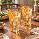 Modern Classic 2'li Cam Meşrubat Bardağı Seti - 400 ml - Görsel 3