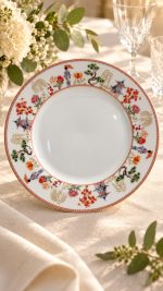Jardins D’orient Porselen Servis Tabağı - 26,5 cm - Görsel 4