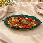 Yeşil Porselen Servis Tabağı - 39 × 16 cm - Görsel 3