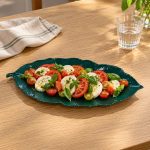 Yeşil Porselen Servis Tabağı - 47 x 19 cm - Görsel 4