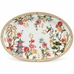 Jardins D’orient Porselen Oval Sunumluk - 35 × 23,5 cm
