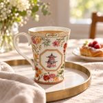 Jardins D'orient Porselen Kupa - 300 ml - Görsel 4