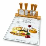 Les Fromages Bambu Standlı Cam Peynir Servis Seti - 30 x 25 cm - Görsel 2