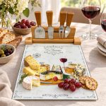 Les Fromages Bambu Standlı Cam Peynir Servis Seti - 30 x 25 cm - Görsel 3